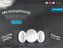 Tablet Screenshot of pritidenta.com